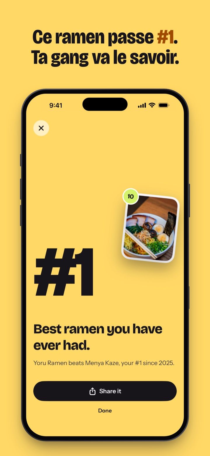 Ce ramen passe #1. Ta gang va le savoir.