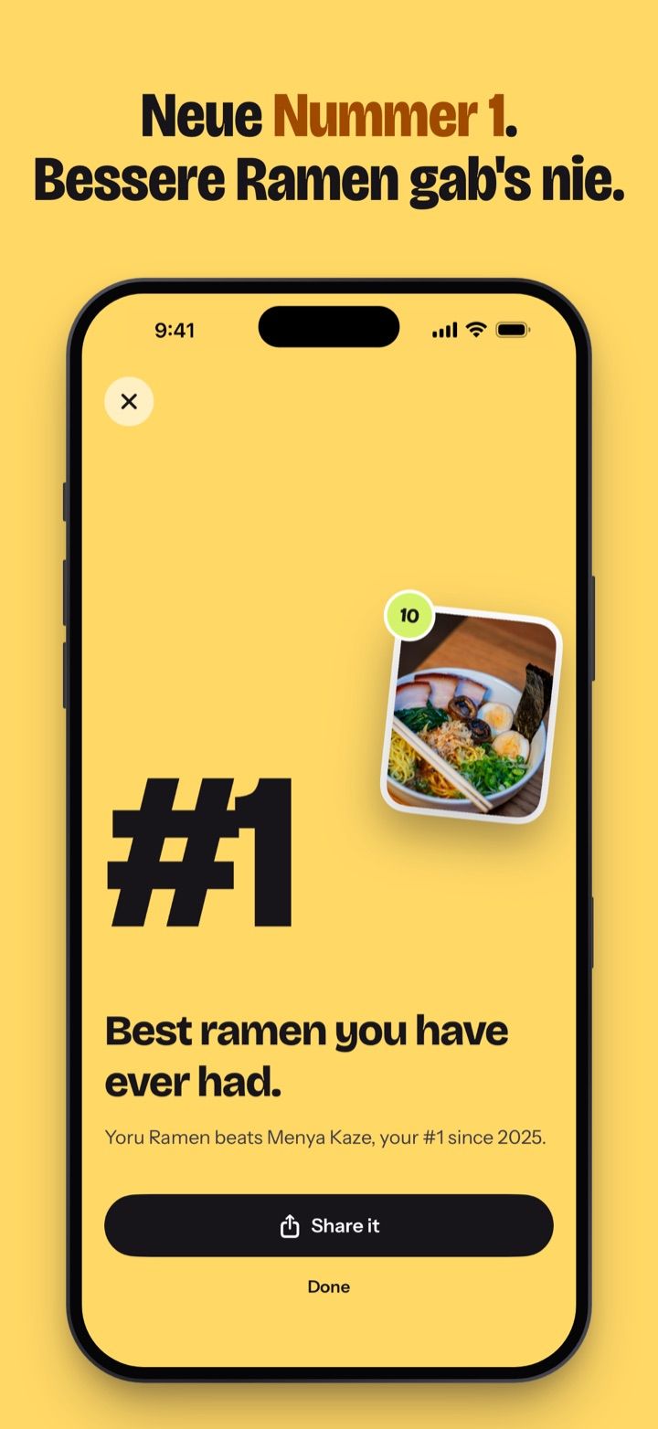 Neue Nummer 1. Bessere Ramen gab's nie.