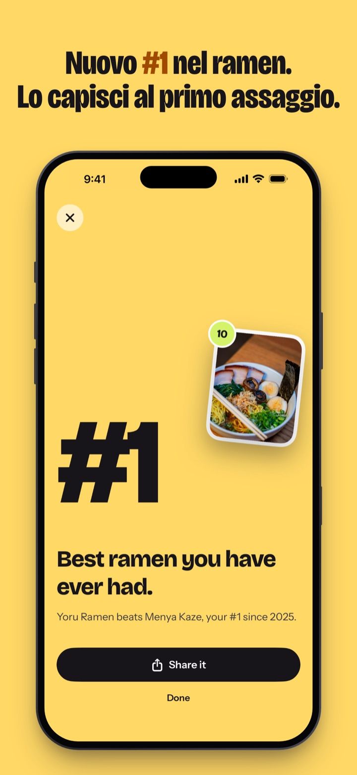 Nuovo #1 nel ramen. Lo capisci al primo assaggio.