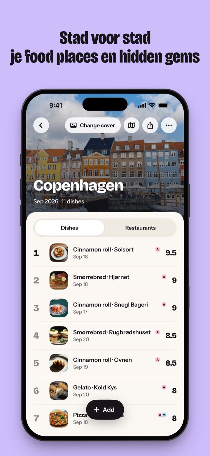 Stad voor stad je food places en hidden gems